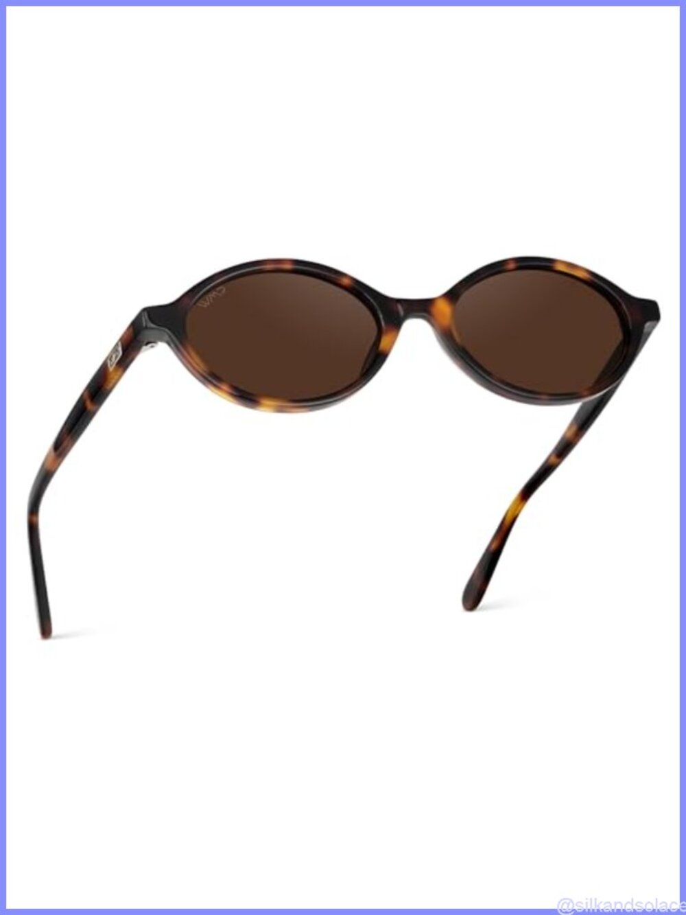 Oval Acetate Sunglasses UV Protection Anti-Reflective Lenses